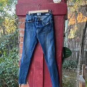 Frame Denim Dark Blue Le High Skinny Jeans